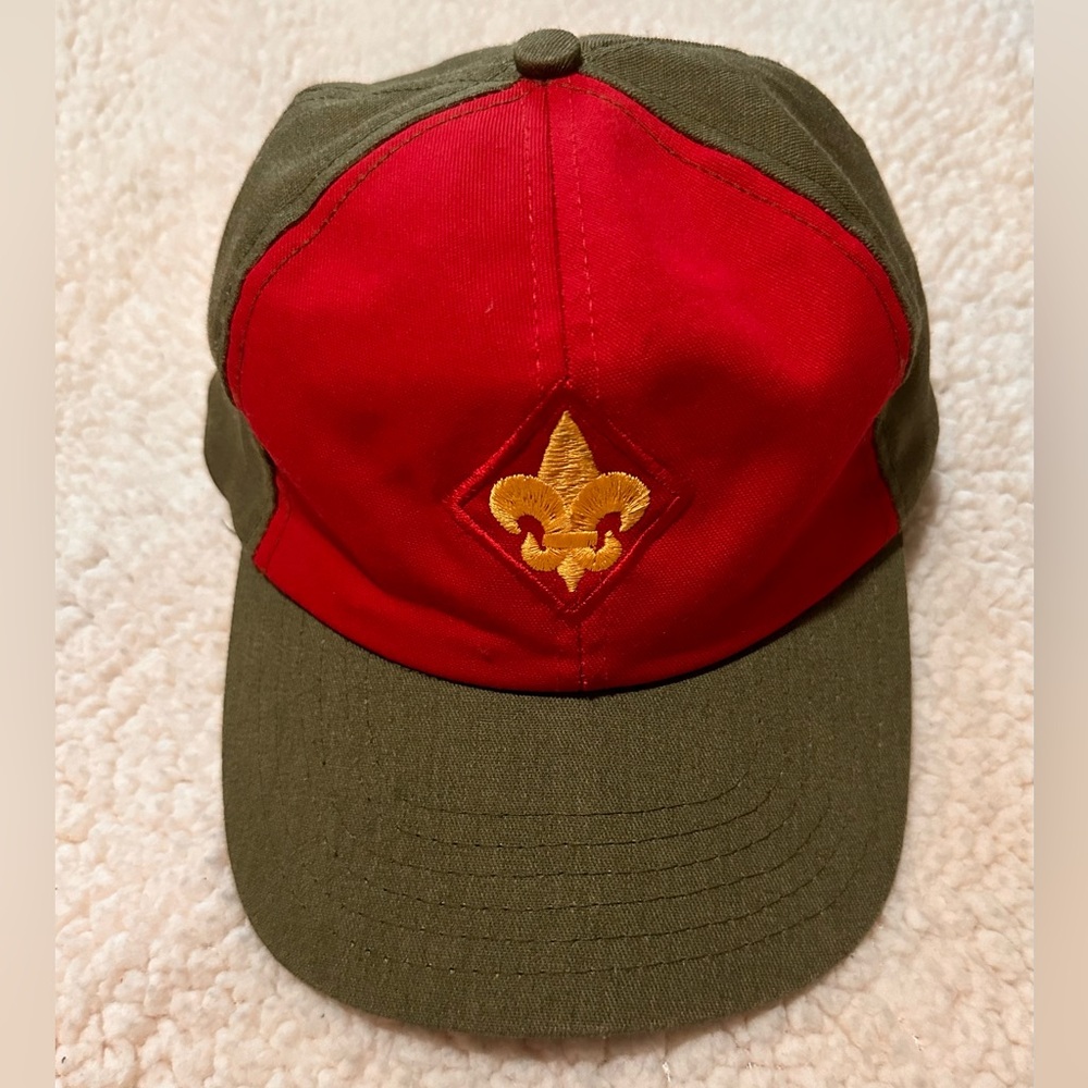 Boy Scout BSA baseball style camping activity twill hat size S/M adjustable